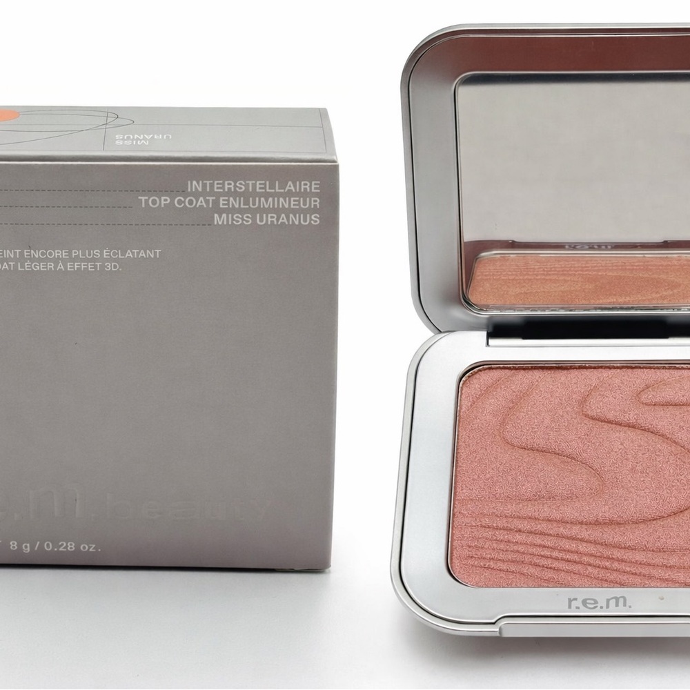 r.e.m. beauty Interstellar Highlighter Top Coat Miss Uranus 0.28 oz NEW w/ Box